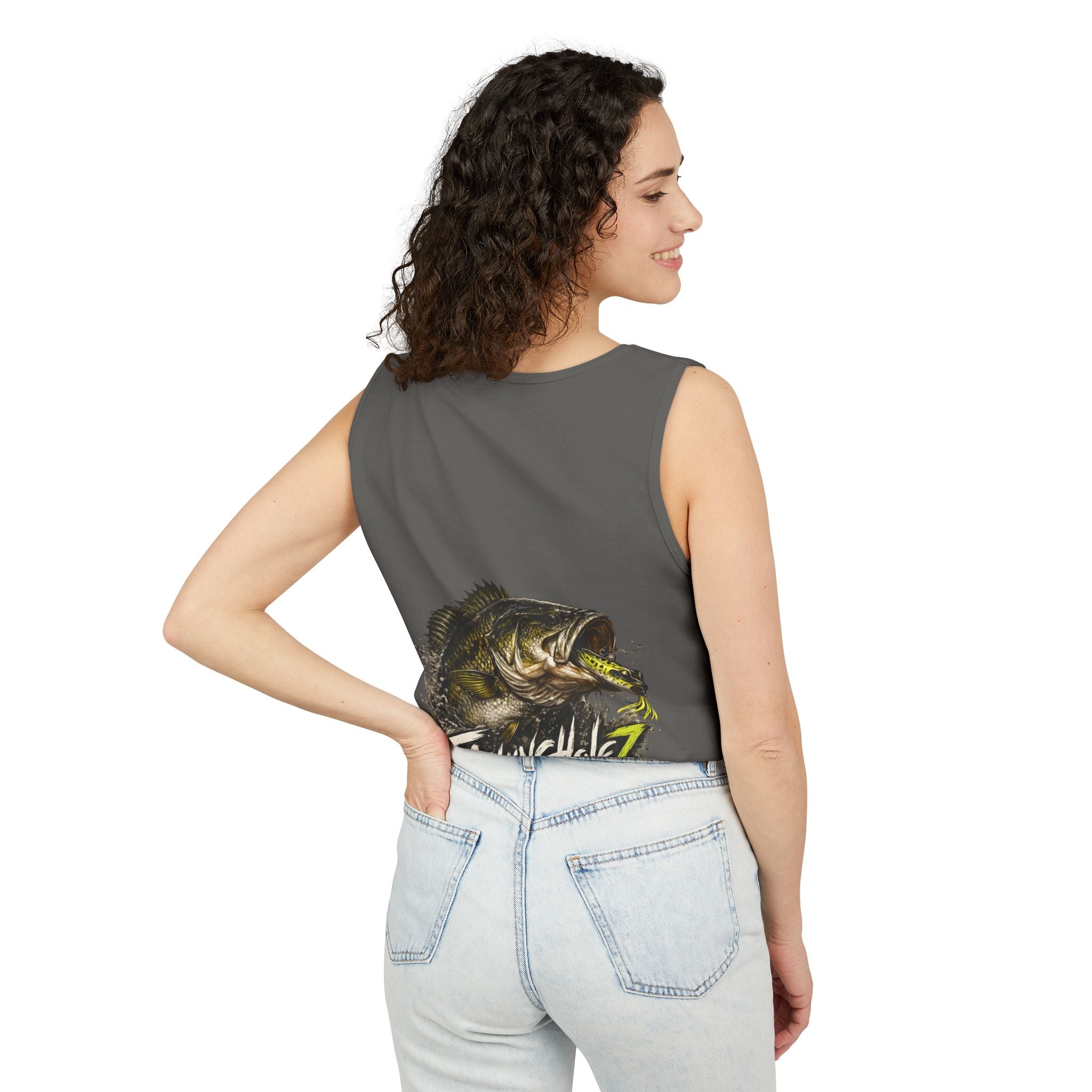 Fishing Sunrise Tank Top — FishingHoleZ Bass Graphic Tank
