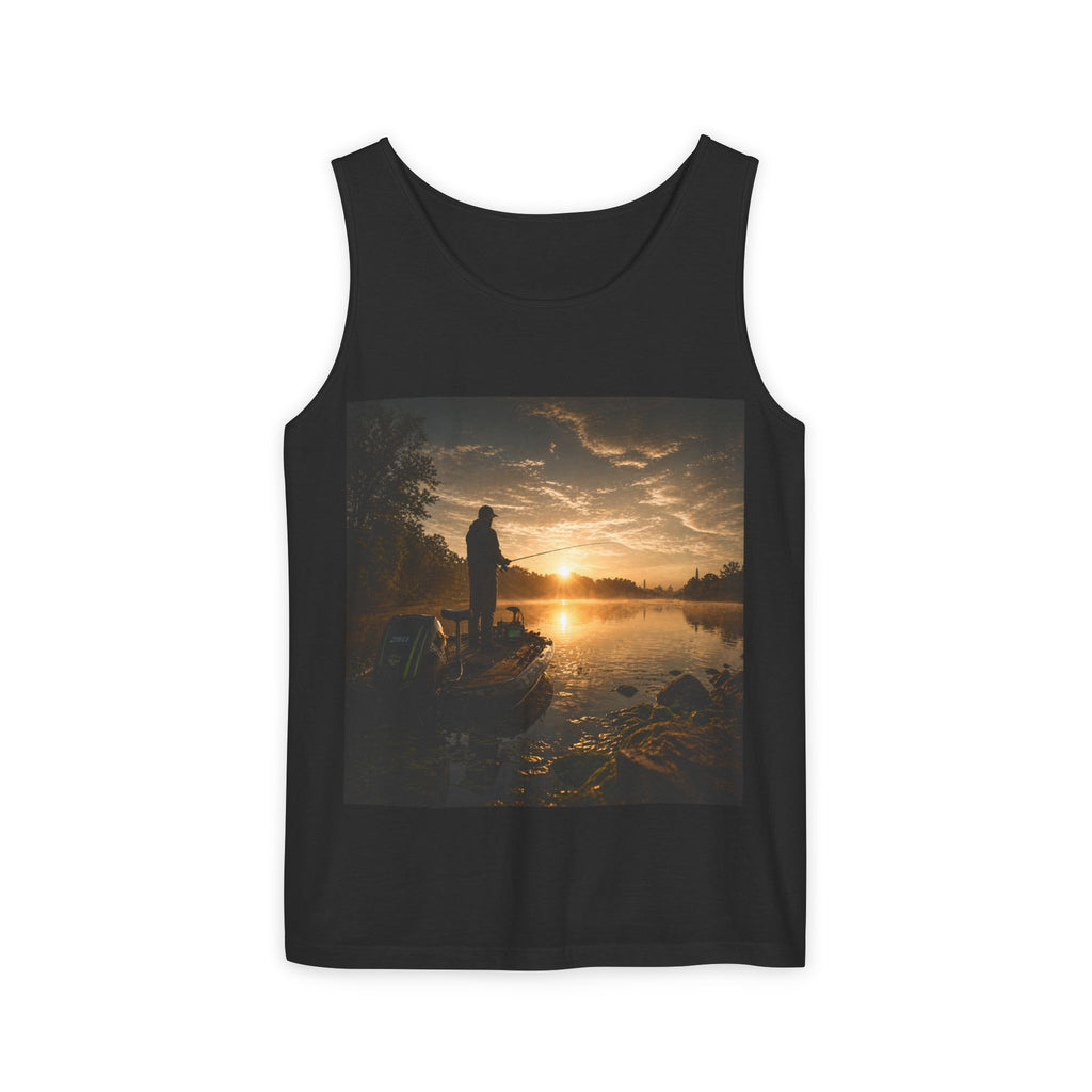 Fishing Sunrise Tank Top — FishingHoleZ Bass Graphic Tank