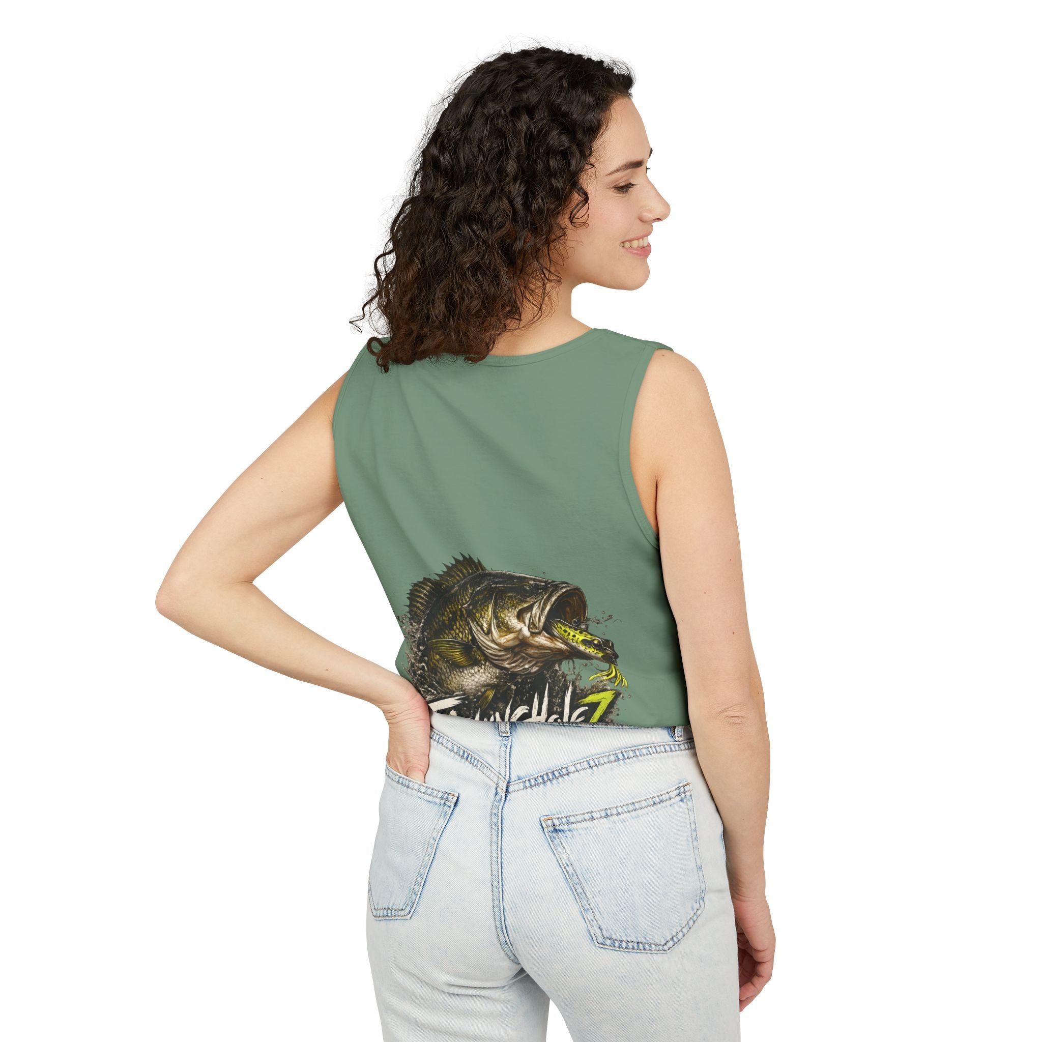 Fishing Sunrise Tank Top — FishingHoleZ Bass Graphic Tank