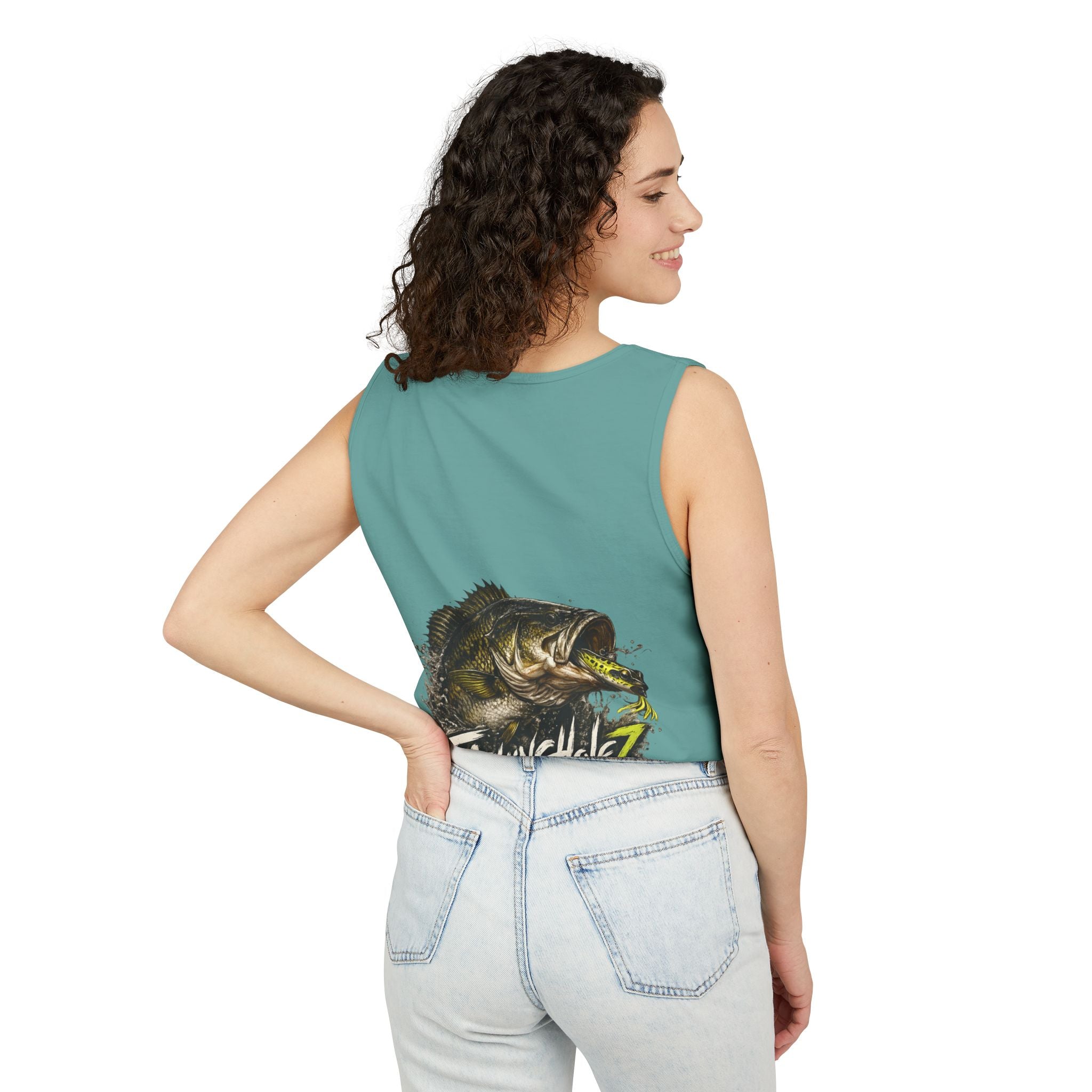 Fishing Sunrise Tank Top — FishingHoleZ Bass Graphic Tank
