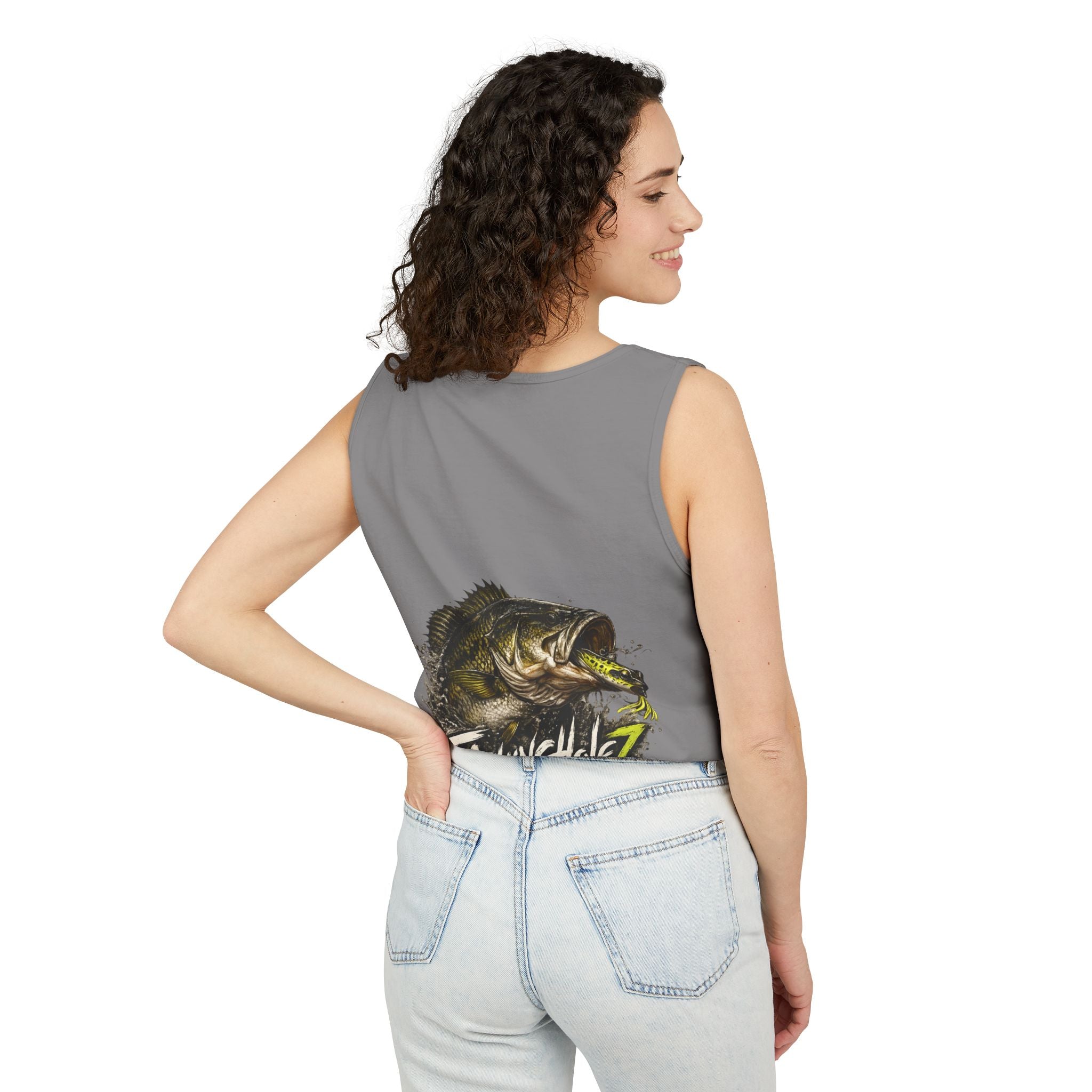 Fishing Sunrise Tank Top — FishingHoleZ Bass Graphic Tank