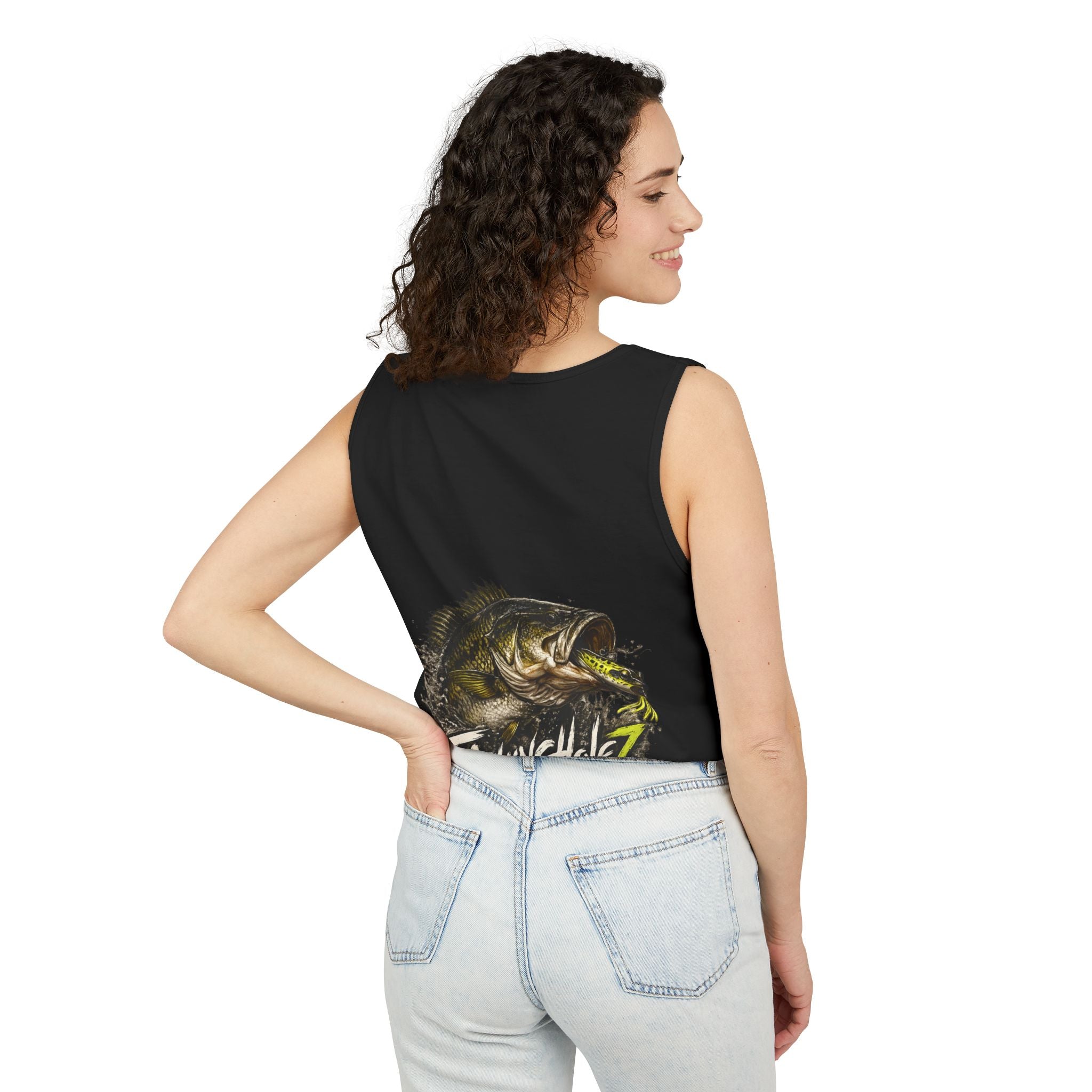 Fishing Sunrise Tank Top — FishingHoleZ Bass Graphic Tank